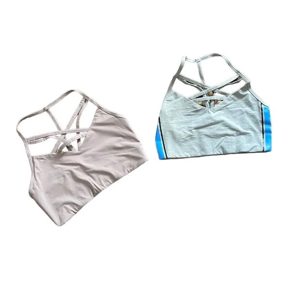 •PINK• VSP BUNDLE OF 2/ULTIMATE STRAPPY FRONT W/T-BACK STRAP IN SIZE SMALL